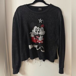 Disney Charcoal Crop Sweater